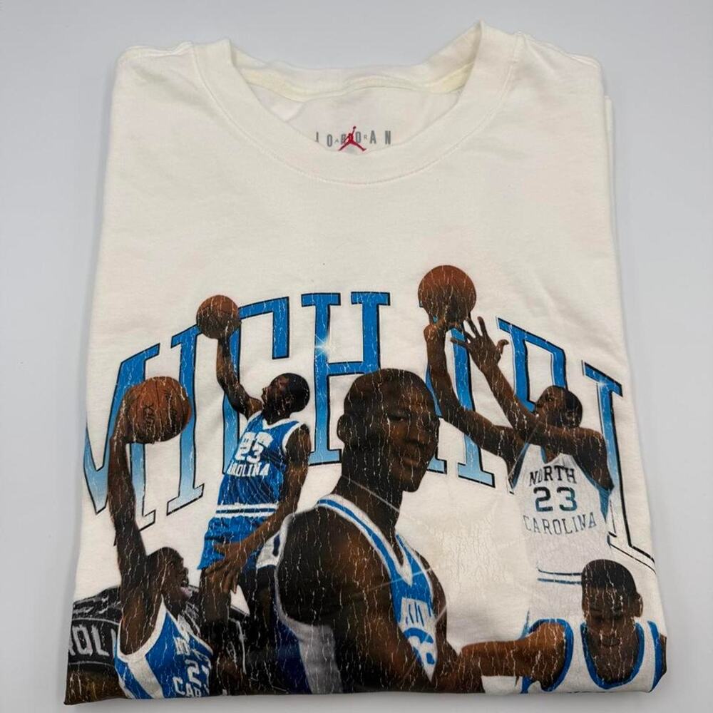 Nike Air Jordan T-Shirt Men's Michael Jordan UNC Tarheel oversized Size large